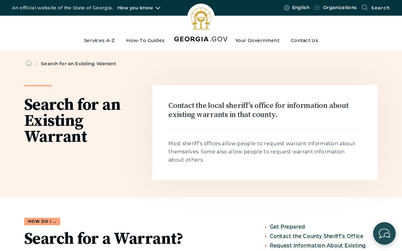 Treutlen County warrant search county sheriff instructions