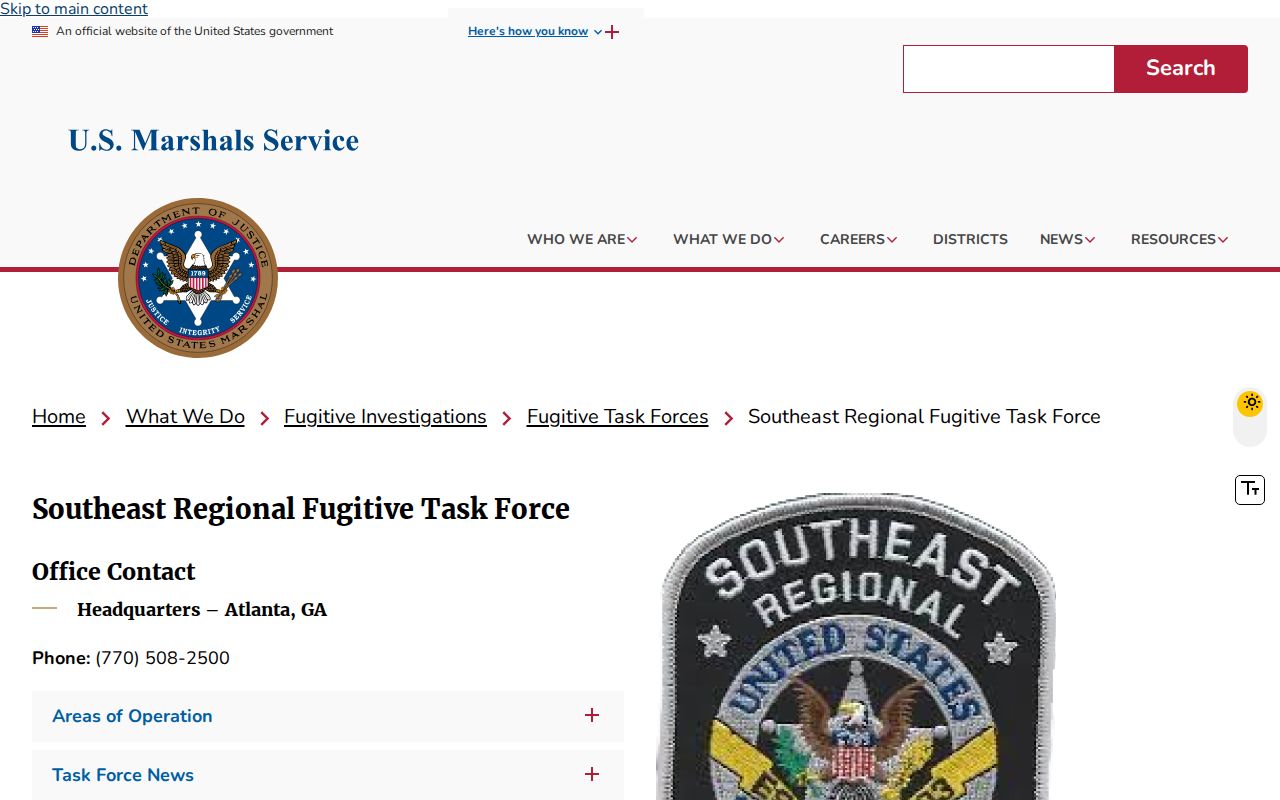 Federal task force context for Treutlen County city court warrants